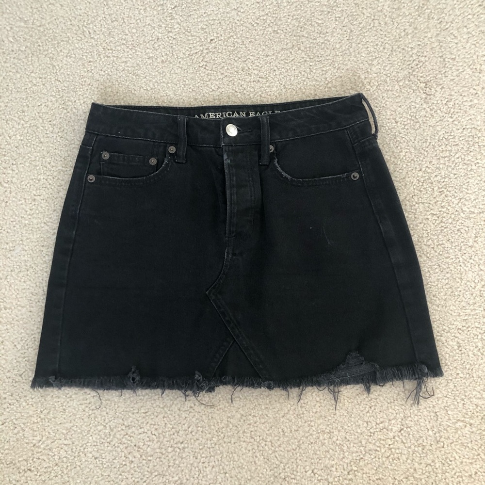 AE Black jean skirt!